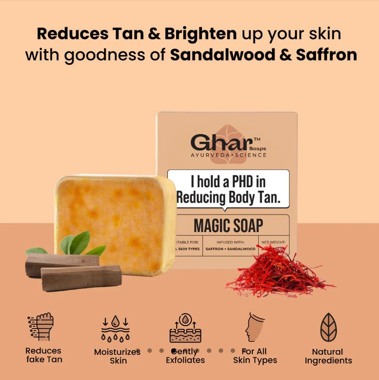(Sandal Wood and Saffron Soap)